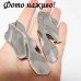Серьги Мятые пластины  серебристые – 1170