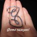 Сережки Серце завиток – 1196