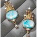 Серьги эксклюзивные голубые Замок – 1280