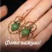 Серьги Зеленые скарабеи – 1297