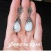 Винтажные серьги с лунным камнем виноград  – 1330