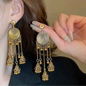 Розкішні сережки джумки Лаксмі