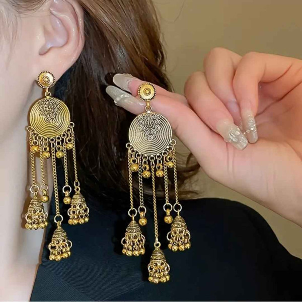 Роскошные серьги джумки Лаксми – 1339