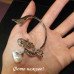 Серебристая правая каффа Русалка с жемчужиной – 1419