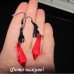 Серьги Летучие мыши с кристаллами – 1482