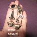 Разные серьги Лицо - нос, глаз, губы – 1556