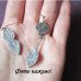 Серьги винтажного стиля разные с кристаллами – 2355