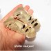 Серьги лица, маски золотистые - 2670-1