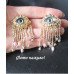 Серьги глаза крупные, тяжелые, длинные по мотивам schiaparelli – 2808