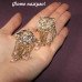 Серьги глаза крупные, тяжелые, длинные по мотивам schiaparelli – 2808