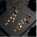 Сережки Кажани з зірками золотисті - 3067-1