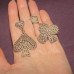 Серьги разные карточные масти бубны, трефы, черви, пики - 3079