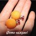 Сережки кульки з цирконом Пушинки – 6825