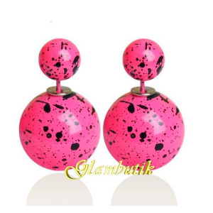 Серьги шарики Dior Пятнышки