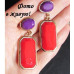 Серьги Красное трие – Glambutik