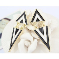Серьги Черно-белая Греция