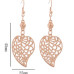 Серьги Ажурные листья Magic jewelry 