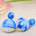 Серьги Мраморные шарики Dior синие