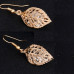 Серьги лист с кристаллами Magic jewelry 