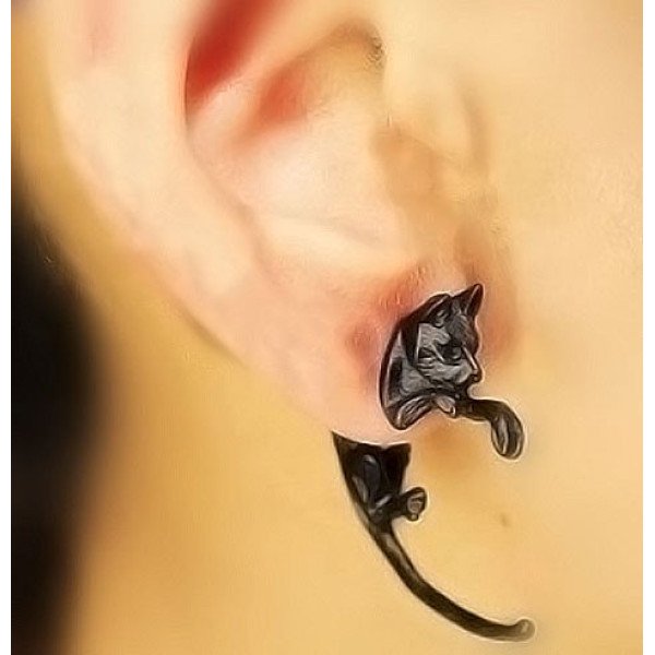 Серьга Кошка