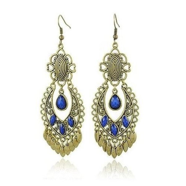 Серьги Каприз в синем – Glambutik