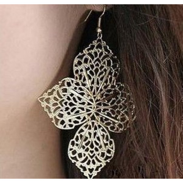 Сережки Чотирилистий ажур – Glambutik