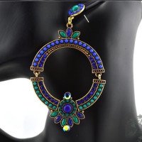 Серьги  Huge blue