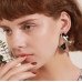Массивные серьги Мятые пластины