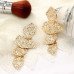 Массивные серьги золотистые Грана – 3048