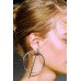 Стильные серьги Кольца серебристые