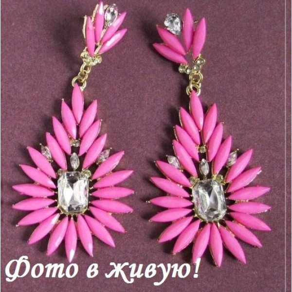 Сережки Galii в рожевому – Glambutik