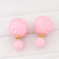 Серьги шарики Dior Розовые грёзы