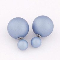 Серьги шарики Dior Матовый шик дымка
