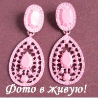Серьги Розовая кюе неотразимость
