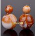 Серьги Мраморные шарики Dior карамельные
