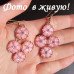 Серьги Цветочное вдохновение розовые