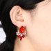Серьги Красный шарм
