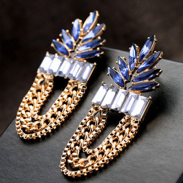Массивные серьги с цепями Грёзы – Glambutik