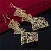 Стильные серьги Ажурная геометрия