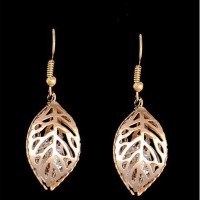 Серьги лист с кристаллами Magic jewelry 