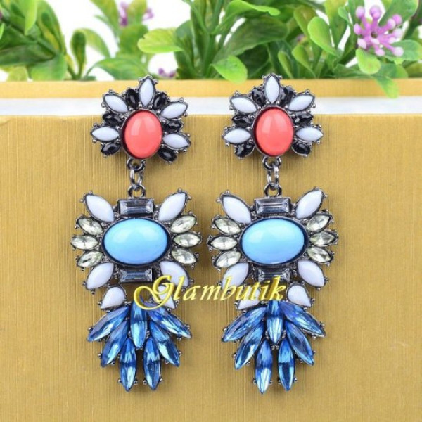 Масивні сережки Джіа вечірня– Glambutik