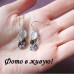Серьги с камнями Монро