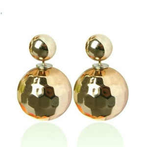 Серьги шарики Dior Диско золотые