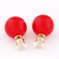 Серьги шарики Dior с цирконом Сью