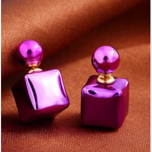 Серьги Сиреневые шарики-квадратики Dior