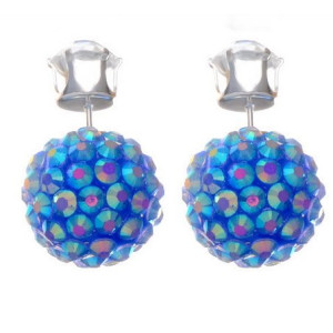 Серьги шарики Dior с цирконом Мадонна