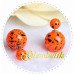 Серьги шарики Dior Пятнышки в оранжевом– Glambutik
