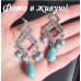 Серьги с бирюзой Тина
