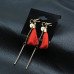 Красные серьги-кисти Романтика – Glambutik