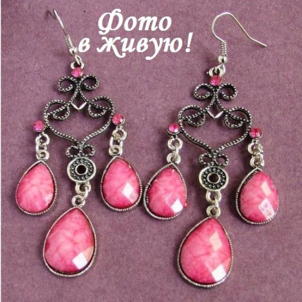 Сережки Рожева витонченість  – Glambutik